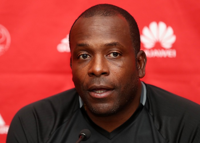 AJAX coach Stanley Menzo v Pirates