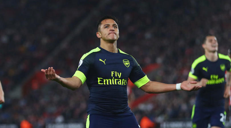 Alexis Sanchez scored on his 100th Premier League appearance