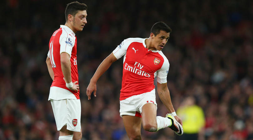 Arsneal duo Mesut Ozil and Alexis Sanchez