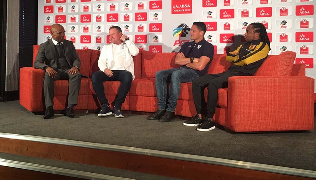 Gavin Hunt, Moeneeb Josephs and Siphiwe Tshabalala