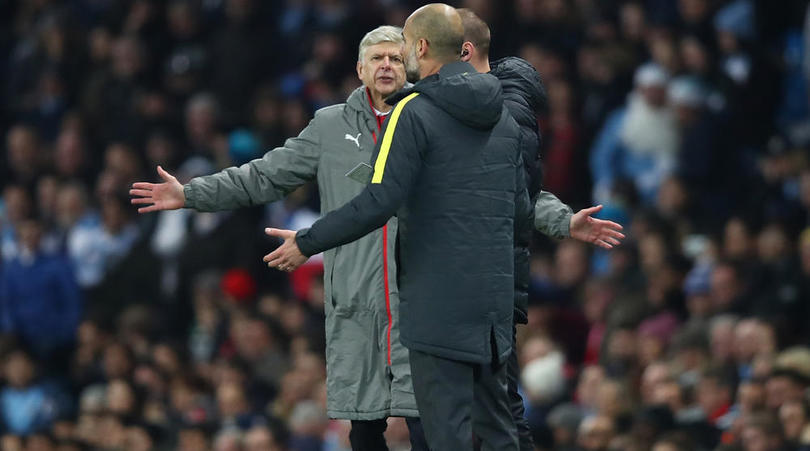 Pep Guardiola and Arsene Wenger