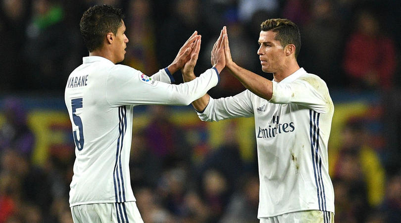 Real Madrid duo Raphael Varane and Critano Ronaldo