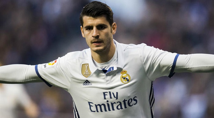 Real Madrid forward Alvaro Morata