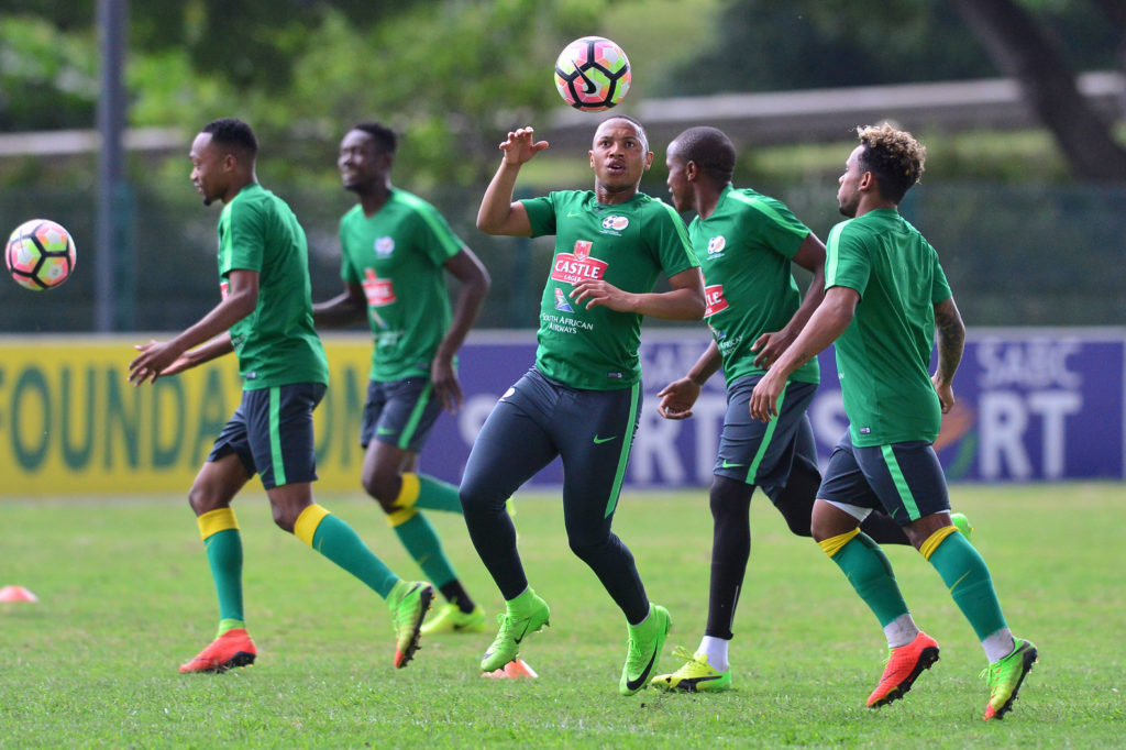 Bafana Bafana during training