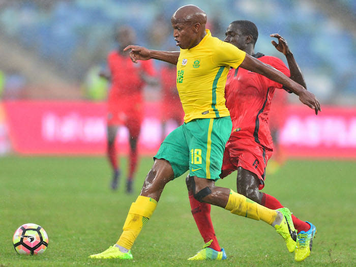 Bafana Bafana forward Lebogang Manyama