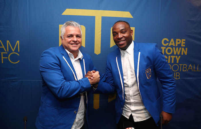 John Comitis and Benni McCarthy