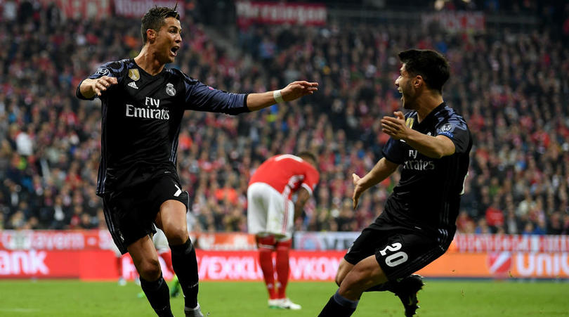 Cristiano Ronaldo and Marco Asensio