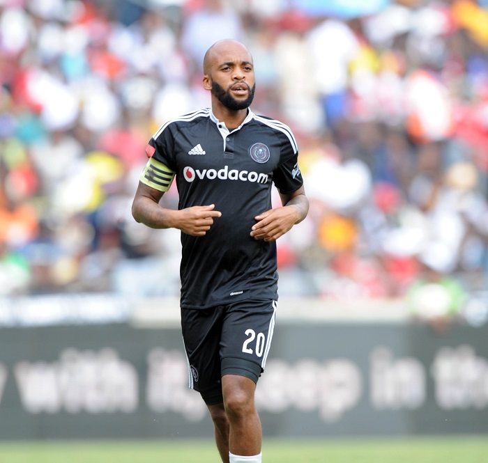 Orlando Pirates midfielder Oupa Manyisa