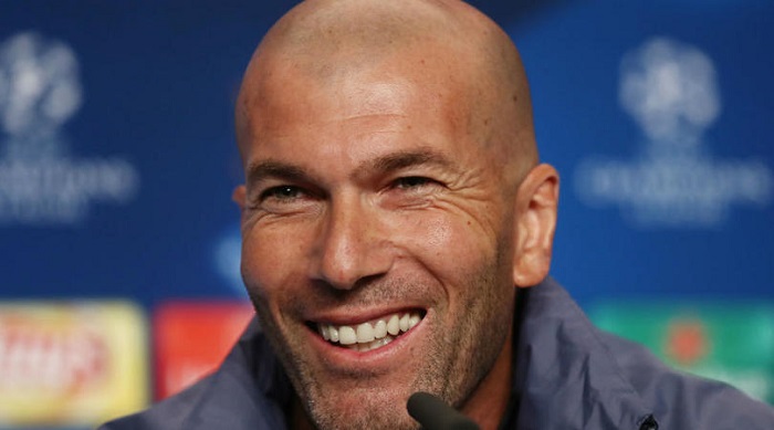 Real Madrid coach Zinedine Zidane