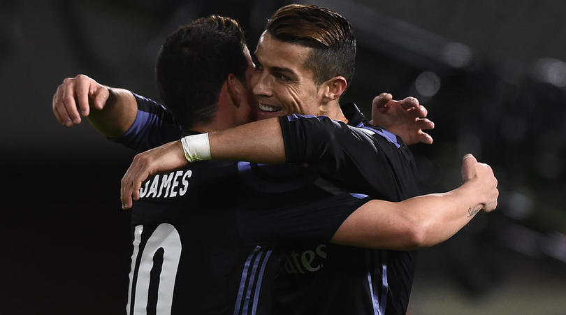 Real Madrid duo Cristiano Ronaldo and James Rodriguez