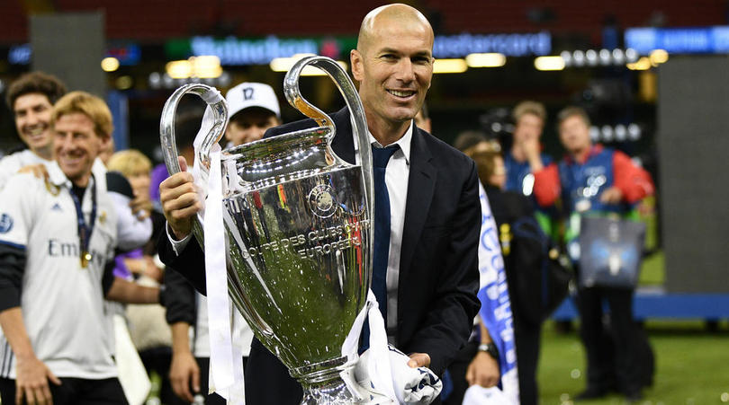 Real Madrid manager Zinedine Zidane