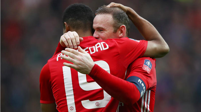 United duo Marcus Rashford and Wayne Rooney