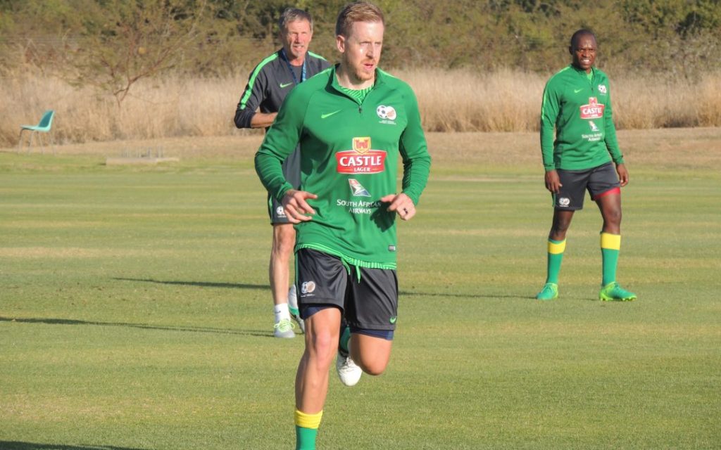 Bafana Bafana midfielder Michael Morton