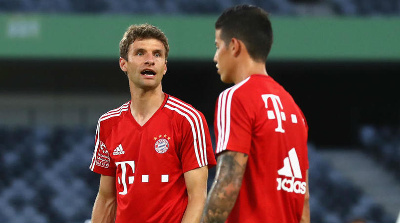 Bayern Munich duo Thomas Muller and James Rodriguez