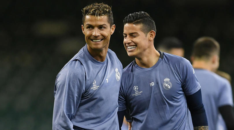 Cristiano Ronaldo and James Rodriguez