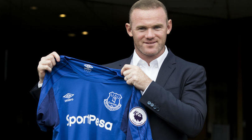 Everton's new signing Wayne Rooney