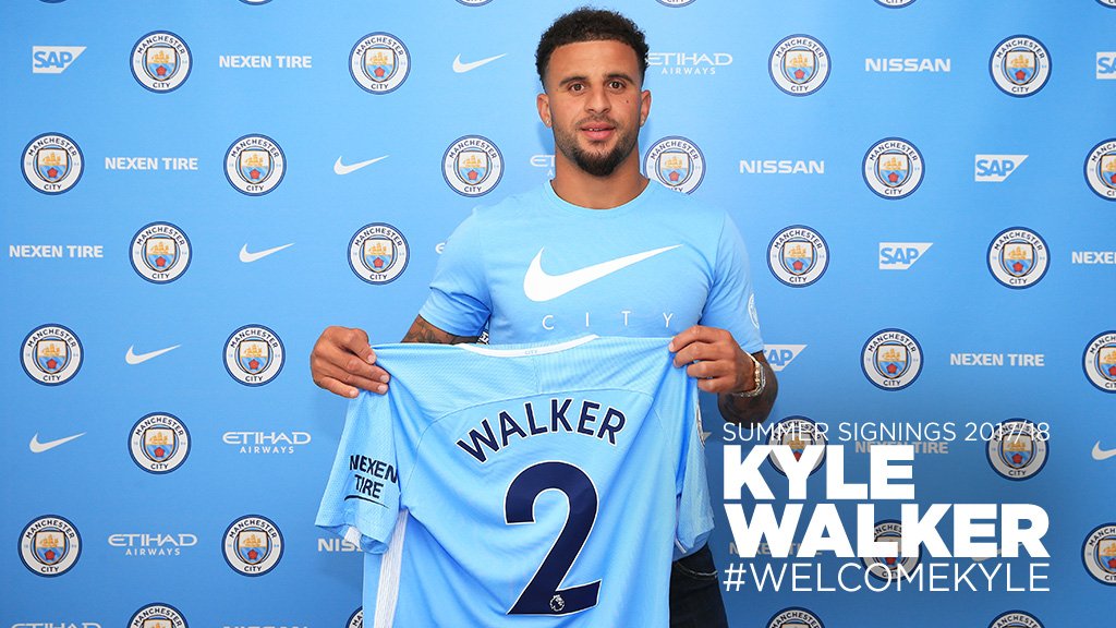 Manchester City's new signing Kyle Walker