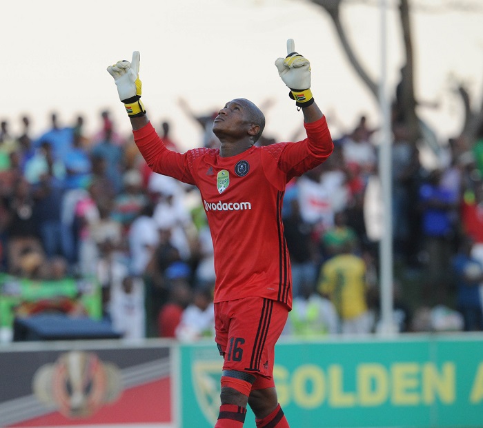 Orlando Pirates goalkeeper Jackson Mabokgwane