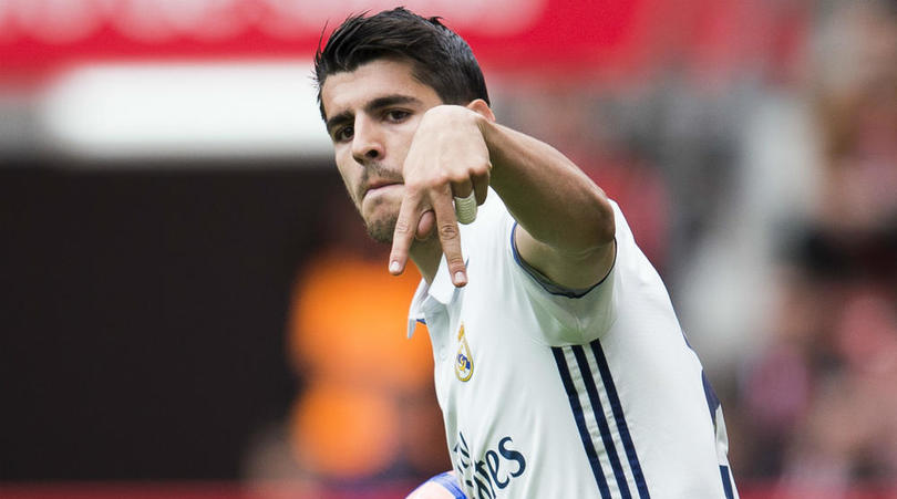 Real Madrid forward Alvaro Morata