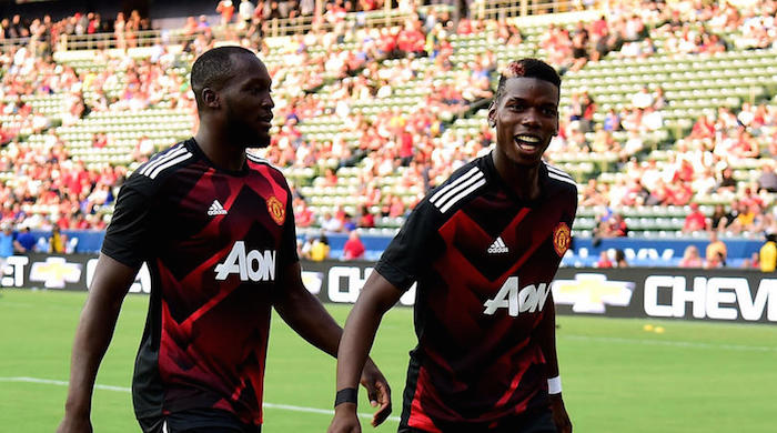 Romelu Lukaku and Paul Pogba