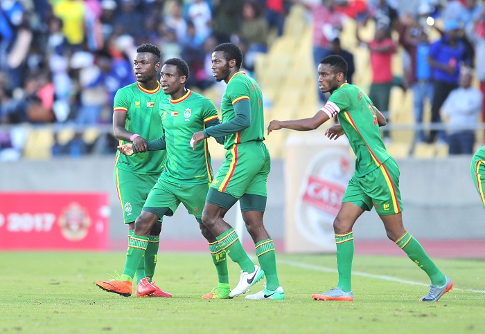 Zimbabwe celebrating their Cosafa Cup triumph