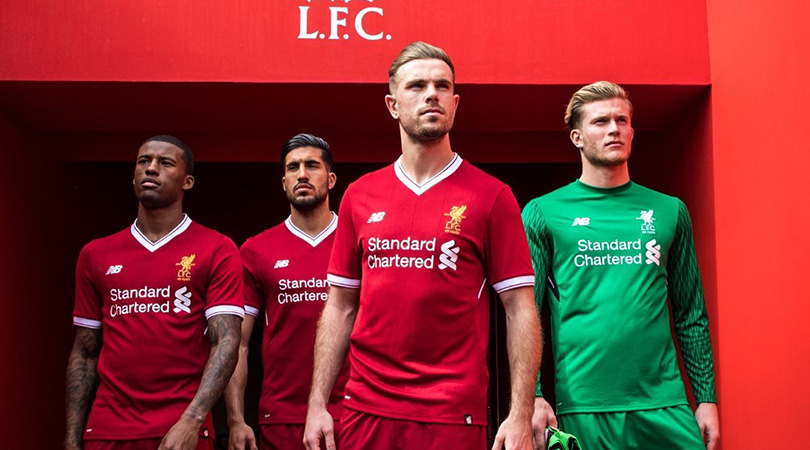 Liverpool's 2017-18 home kit