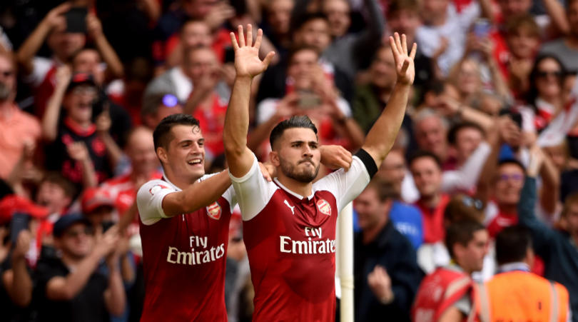 Arsenal duo Granit Xhaka and Saed Kolasinac