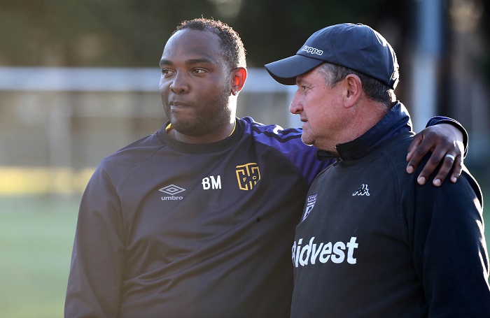 Benni McCarthy and Gavin Hunt