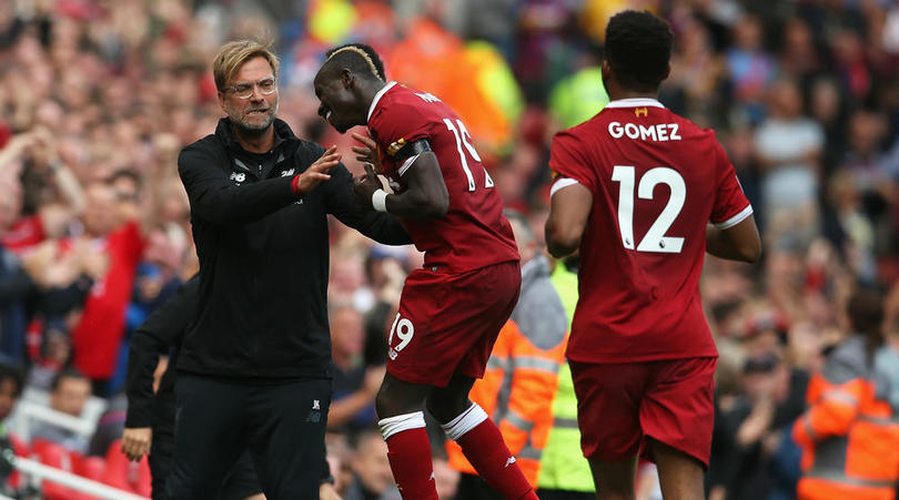 Jurgen Klopp and Sadio Mane