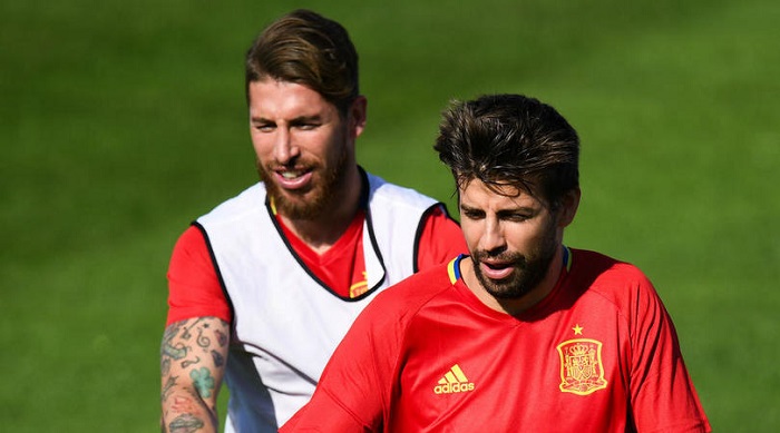 Pique and Ramos