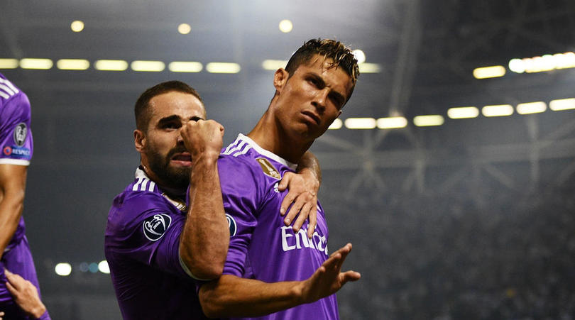 Real Madrid duo Dani Carvajal and Cristiano Ronaldo