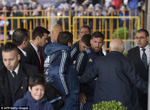 Watch: Messi's security drag away young fan