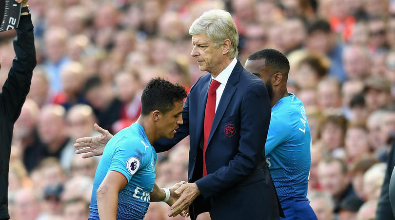 Alexis Sanchez and Arsene Wenger