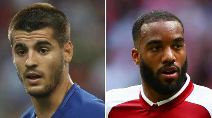 Alvaro Morata and Alexandre Lacazette