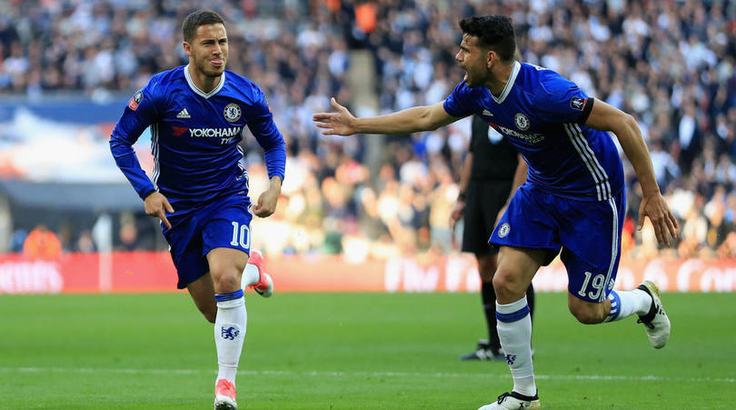 Chelsea duo Eden Hazard and Diego Costa