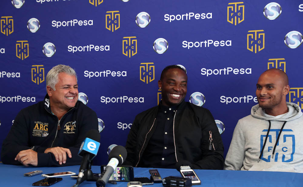 John Comitis, Benni McCarthy and Robyn Johannes