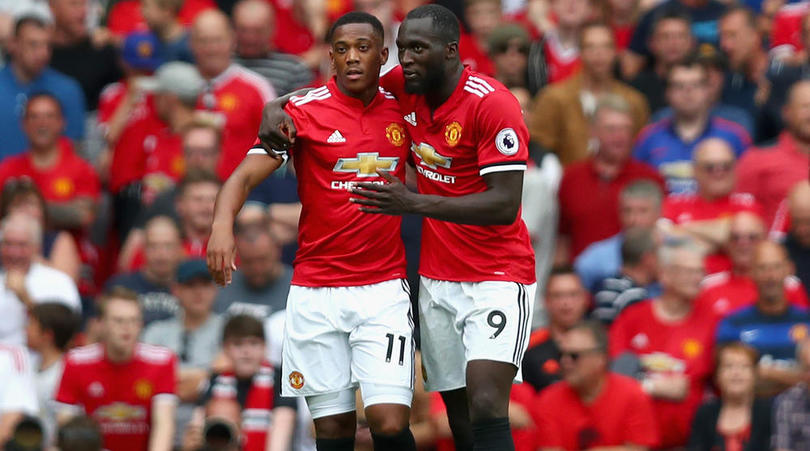 Man Utd duo Anthony Martial and Romelu Lukaku