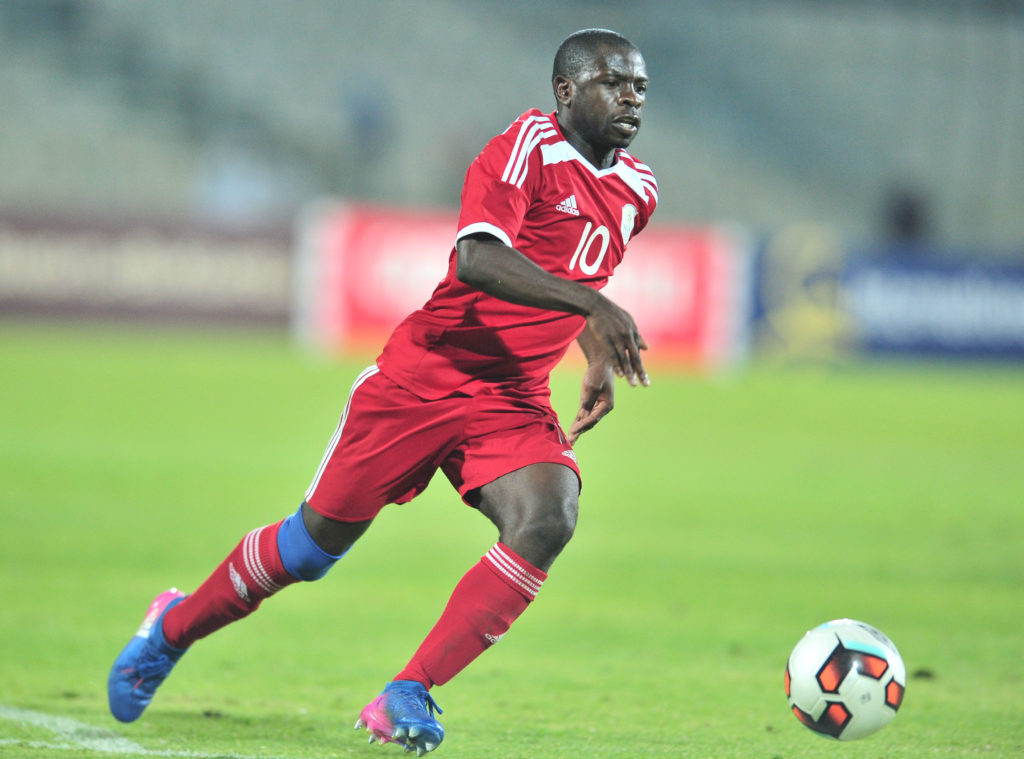 Namibian midfielder Wangu Gome