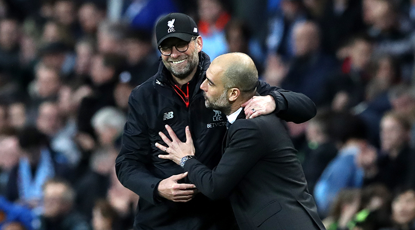 Jurgen Klopp and Pep Guardiola