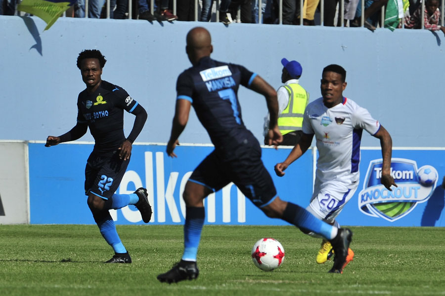 during the2017 Telkom Knockout game between Chippa United and Mamelodi Sundowns at Sisa Dukashe Stadium in East London on 29 October 2017 © Deryck Foster/BackpagePix