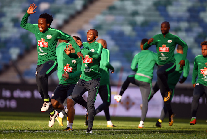 Bafana Bafana training