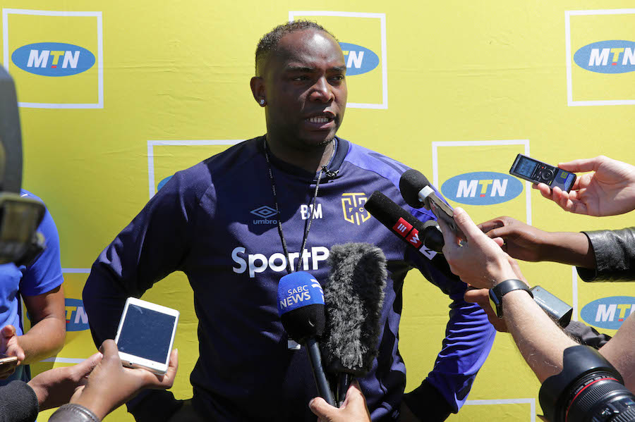 Benni McCarthy head coach of Cape Town City