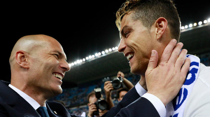 Cristiano Ronaldo and Zinedine Zidane