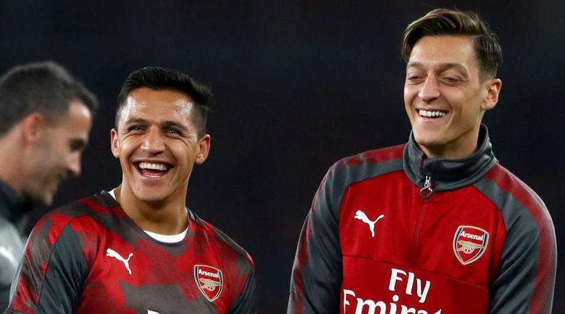 Mesut Ozil and Alexis Sanchez