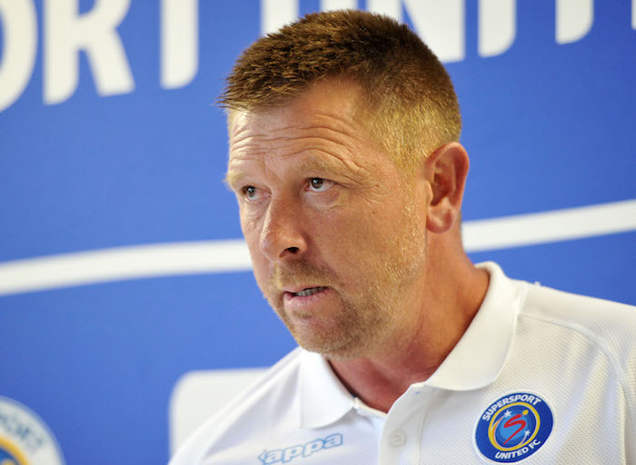 SuperSport United coach Eric Tinkler