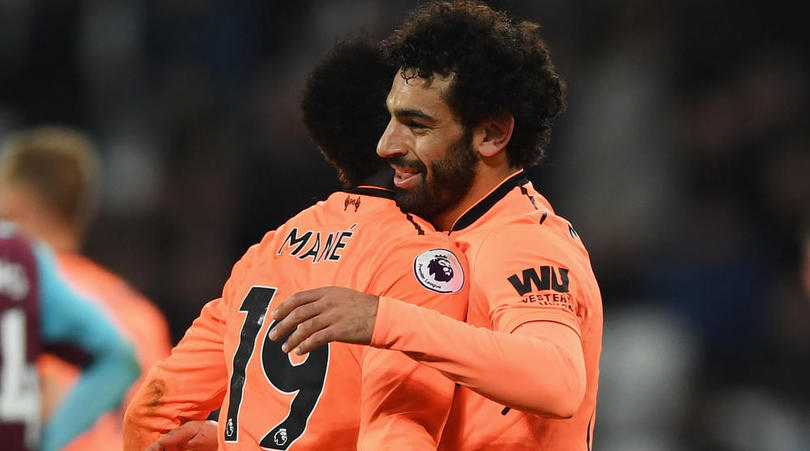 Sadio Mane and Mohamed Salah