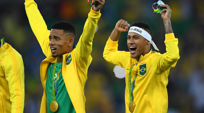 Gabriel Jesus and Neymar