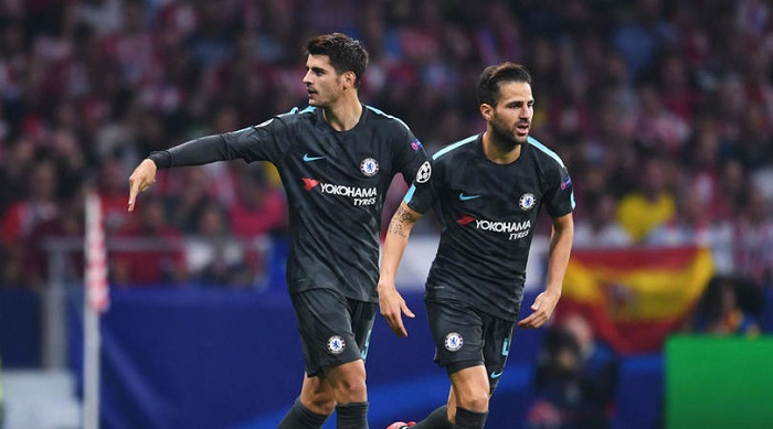 Chelsea duo Fabregas and Morata