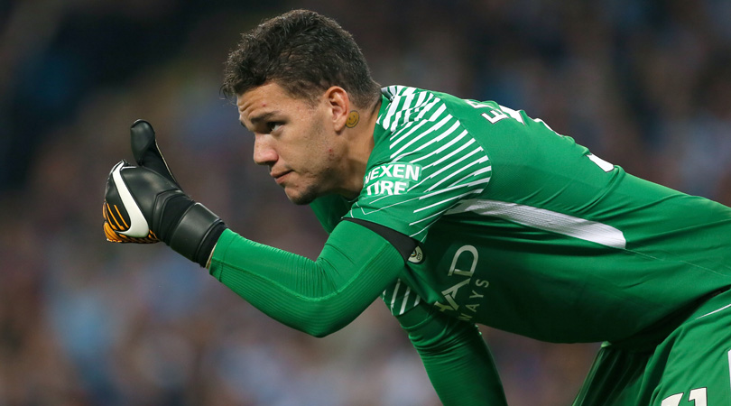 Manchester City goalkeeper Ederson