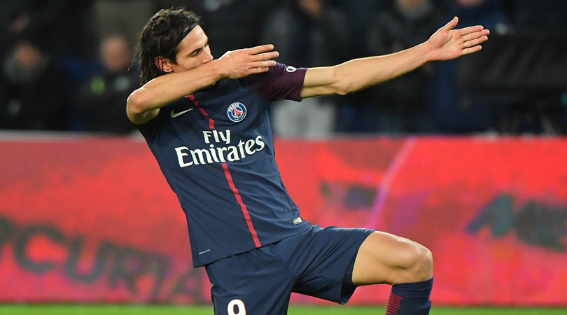 Edinson Cavani of Paris Saint-Germain